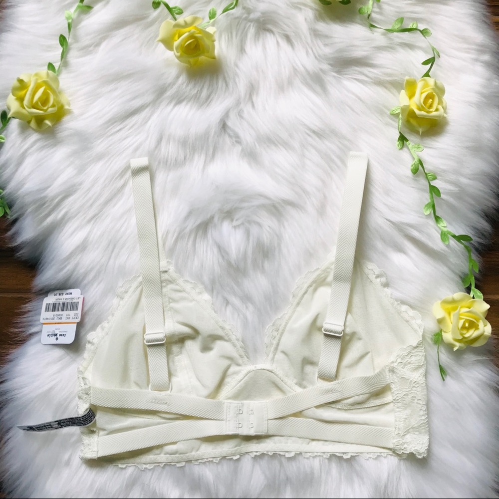 Free people ivory bralette NWT cream top lace - Picture 6 of 8